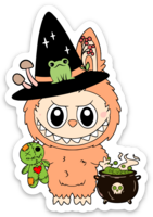 Labubu Witch Sticker